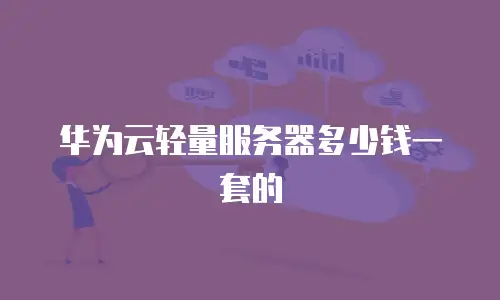 华为云轻量服务器多少钱一套的