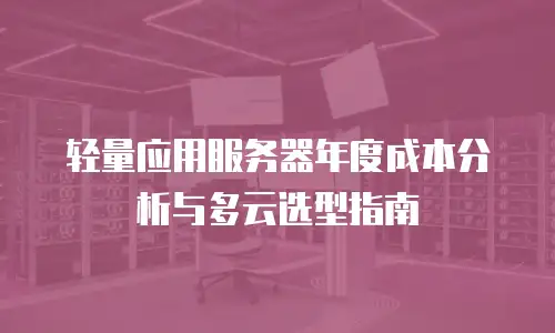 轻量应用服务器年度成本分析与多云选型指南