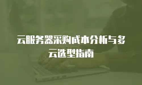 云服务器采购成本分析与多云选型指南