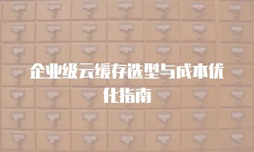 企业级云缓存选型与成本优化指南