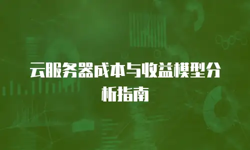 云服务器成本与收益模型分析指南