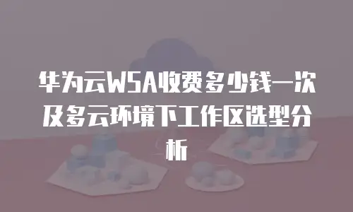 华为云WSA收费多少钱一次及多云环境下工作区选型分析