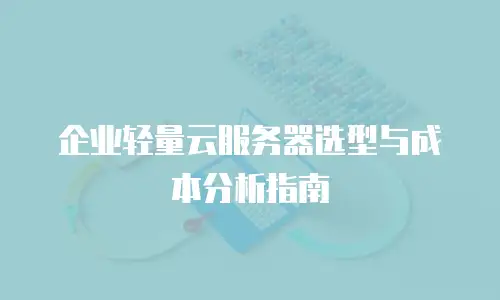 企业轻量云服务器选型与成本分析指南