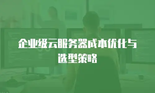 企业级云服务器成本优化与选型策略