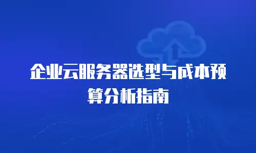企业云服务器选型与成本预算分析指南