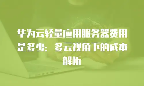 华为云轻量应用服务器费用是多少：多云视角下的成本解析