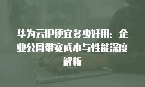 华为云IP便宜多少好用：企业公网带宽成本与性能深度解析