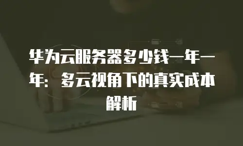华为云服务器多少钱一年一年：多云视角下的真实成本解析