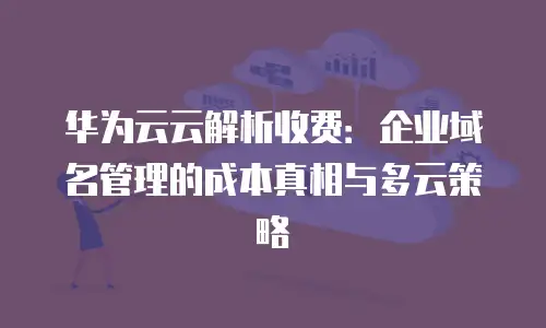 华为云云解析收费：企业域名管理的成本真相与多云策略