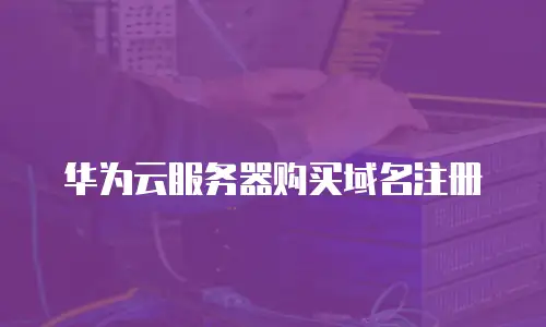 华为云服务器购买域名注册