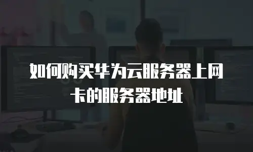 如何购买华为云服务器上网卡的服务器地址