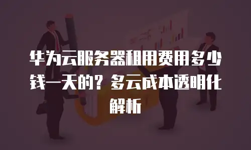 华为云服务器租用费用多少钱一天的？多云成本透明化解析