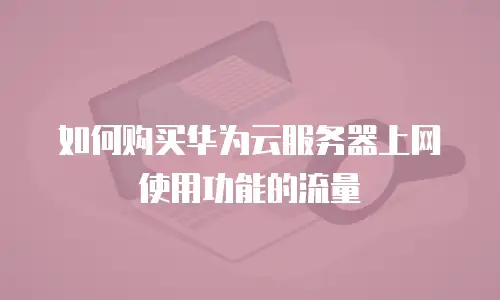 如何购买华为云服务器上网使用功能的流量