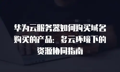 华为云服务器如何购买域名购买的产品：多云环境下的资源协同指南