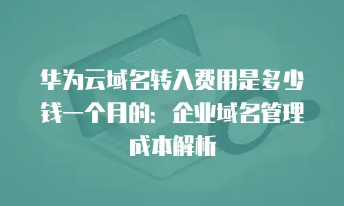 华为云域名转入费用是多少钱一个月的：企业域名管理成本解析