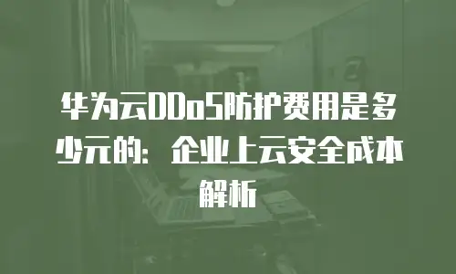 华为云DDoS防护费用是多少元的：企业上云安全成本解析