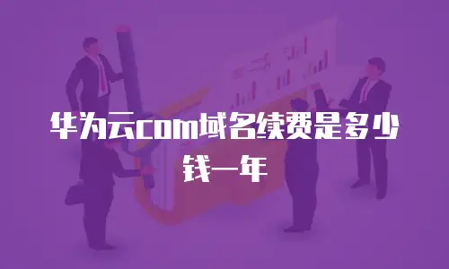华为云com域名续费是多少钱一年