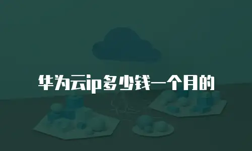 华为云ip多少钱一个月的