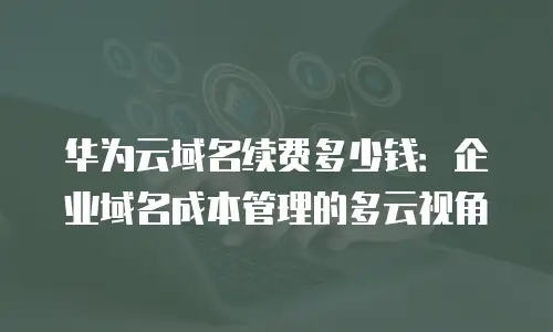 华为云域名续费多少钱：企业域名成本管理的多云视角