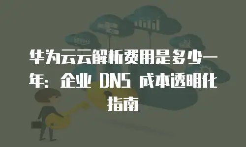 华为云云解析费用是多少一年：企业 DNS 成本透明化指南