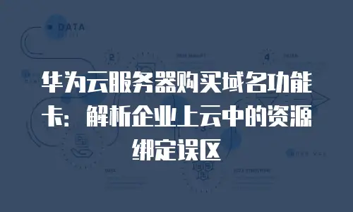 华为云服务器购买域名功能卡：解析企业上云中的资源绑定误区