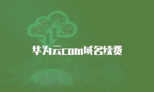 华为云com域名续费