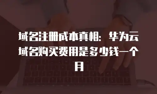 域名注册成本真相：华为云域名购买费用是多少钱一个月