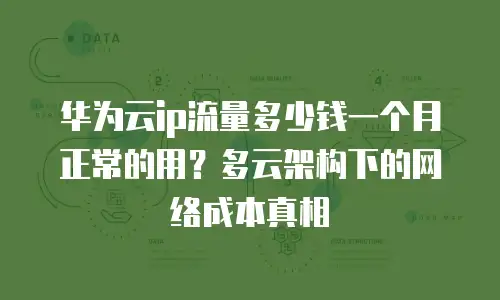 华为云ip流量多少钱一个月正常的用？多云架构下的网络成本真相