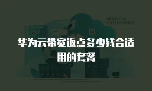 华为云带宽返点多少钱合适用的套餐