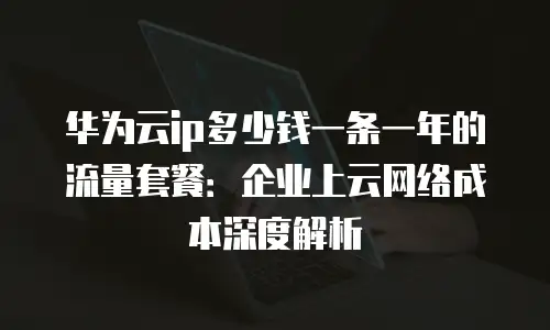 华为云ip多少钱一条一年的流量套餐：企业上云网络成本深度解析