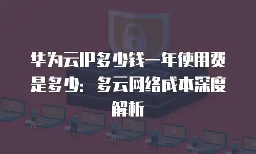 华为云IP多少钱一年使用费是多少：多云网络成本深度解析