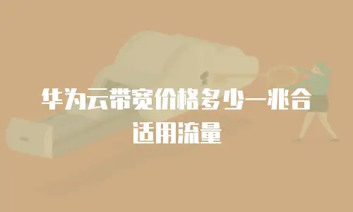 华为云带宽价格多少一兆合适用流量