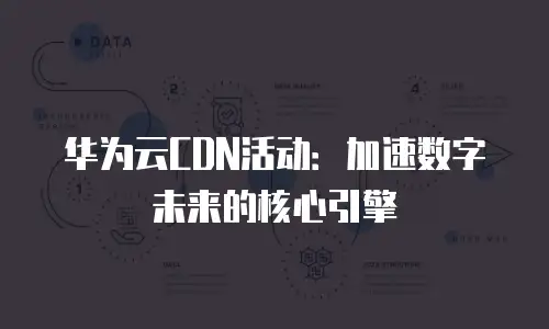 华为云CDN活动：加速数字未来的核心引擎