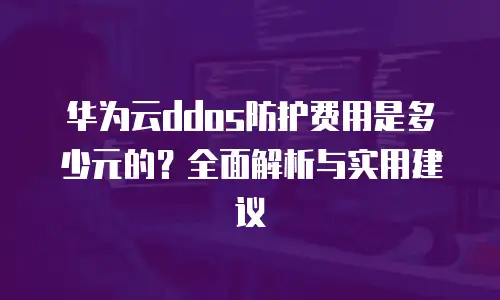 华为云ddos防护费用是多少元的？全面解析与实用建议