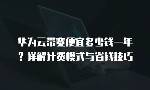 华为云带宽便宜多少钱一年？详解计费模式与省钱技巧