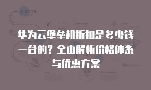 华为云堡垒机折扣是多少钱一台的？全面解析价格体系与优惠方案