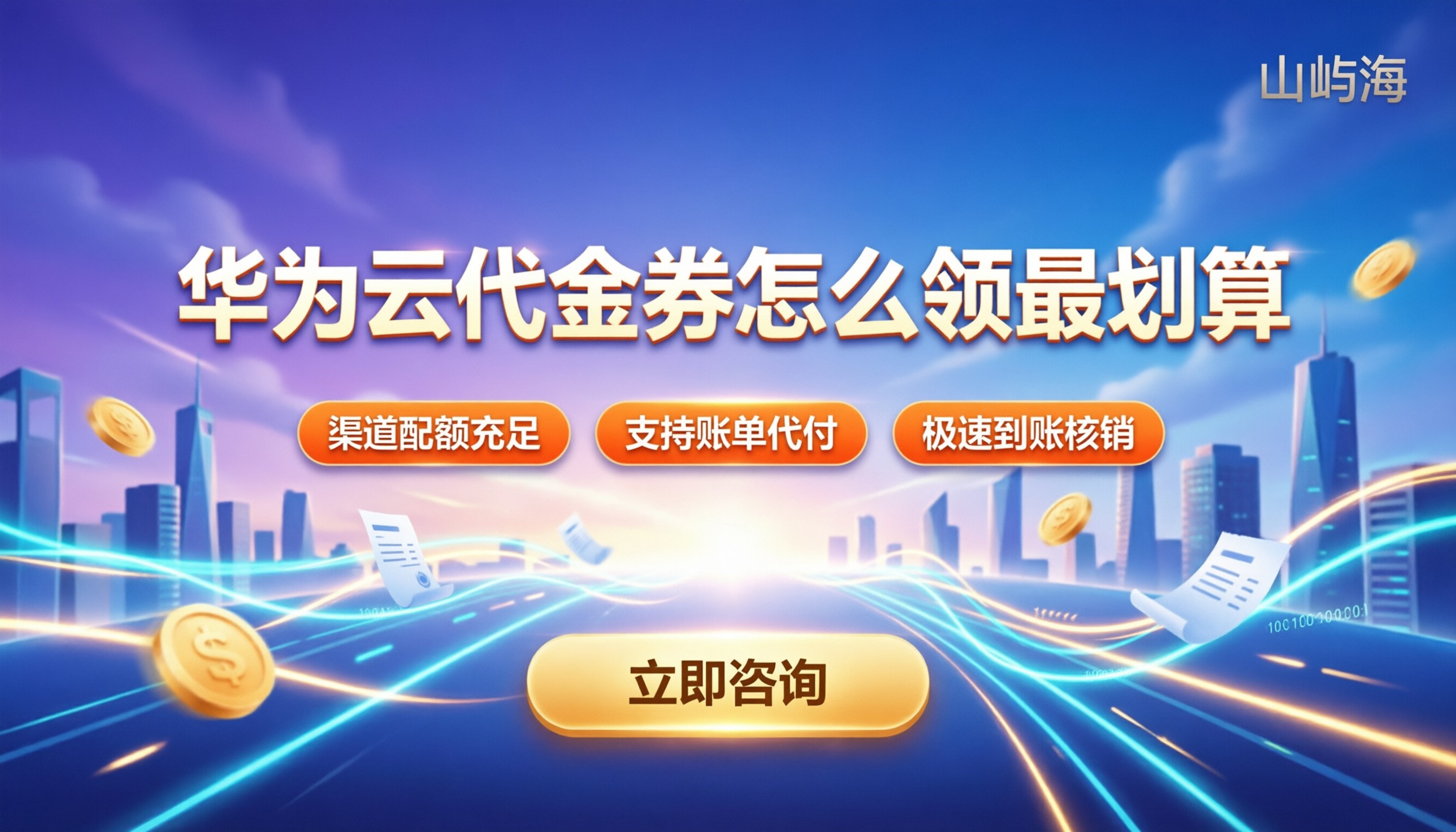 华为云合作伙伴代金券：怎么领最划算