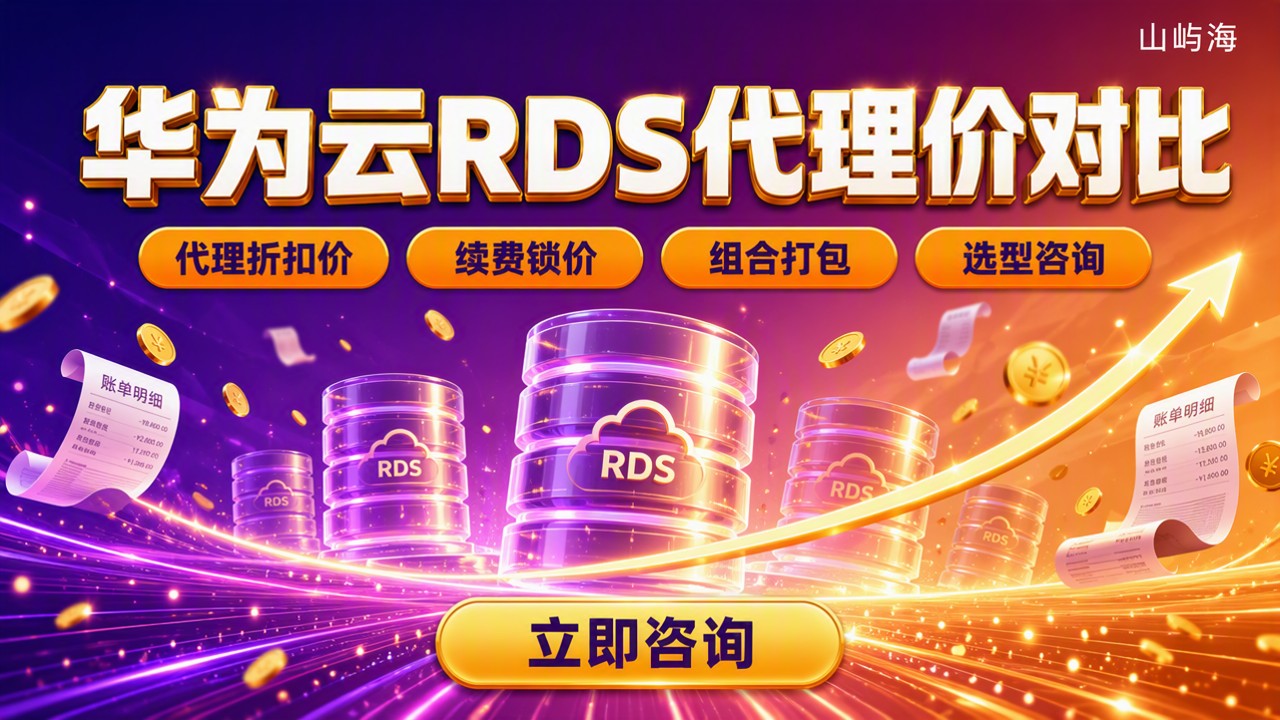华为云RDS便宜多少钱：代理价与选型对比