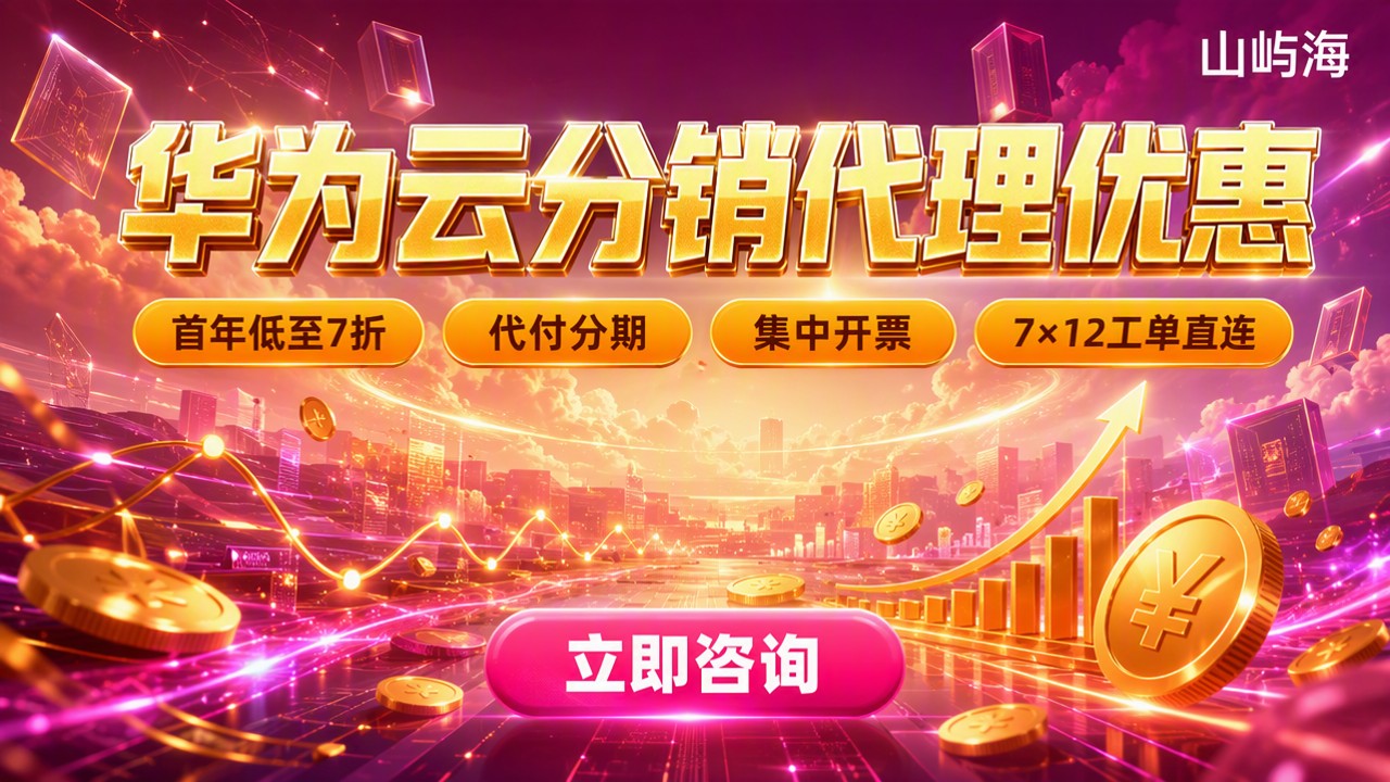 华为云分销代理优惠:最新折扣怎么拿