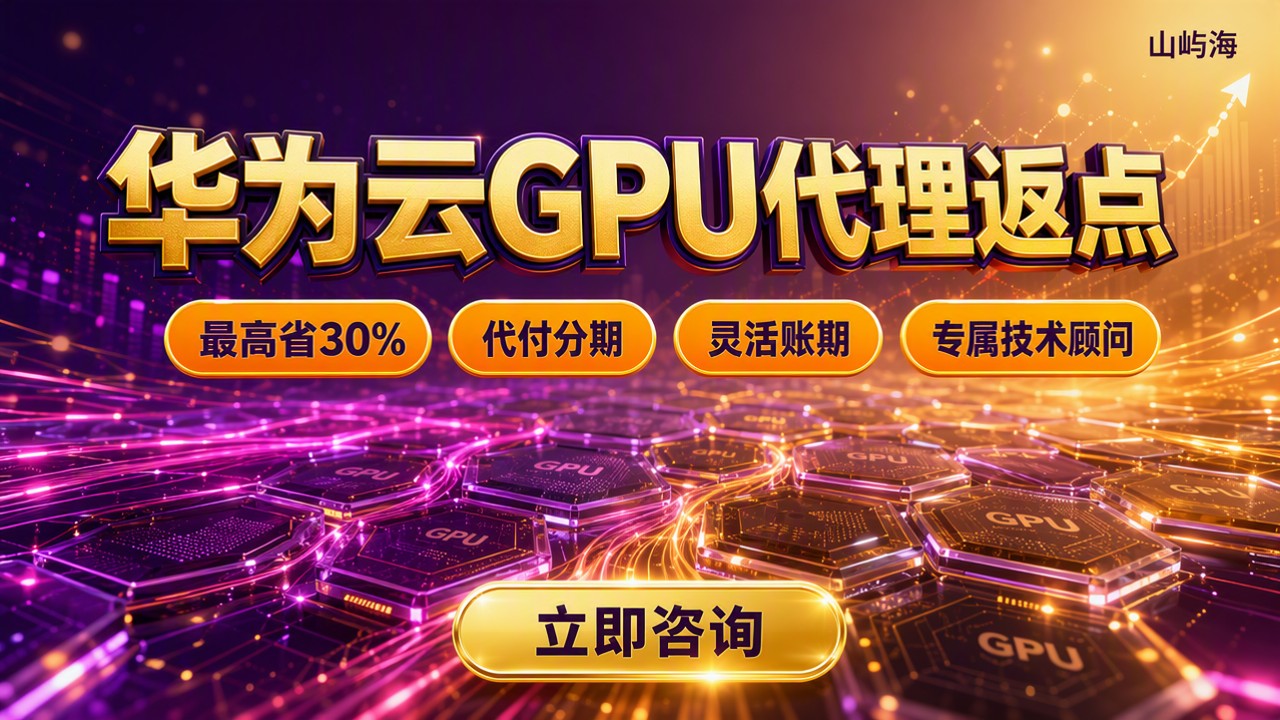 华为云gpu代理返点多少钱?怎么选更划算