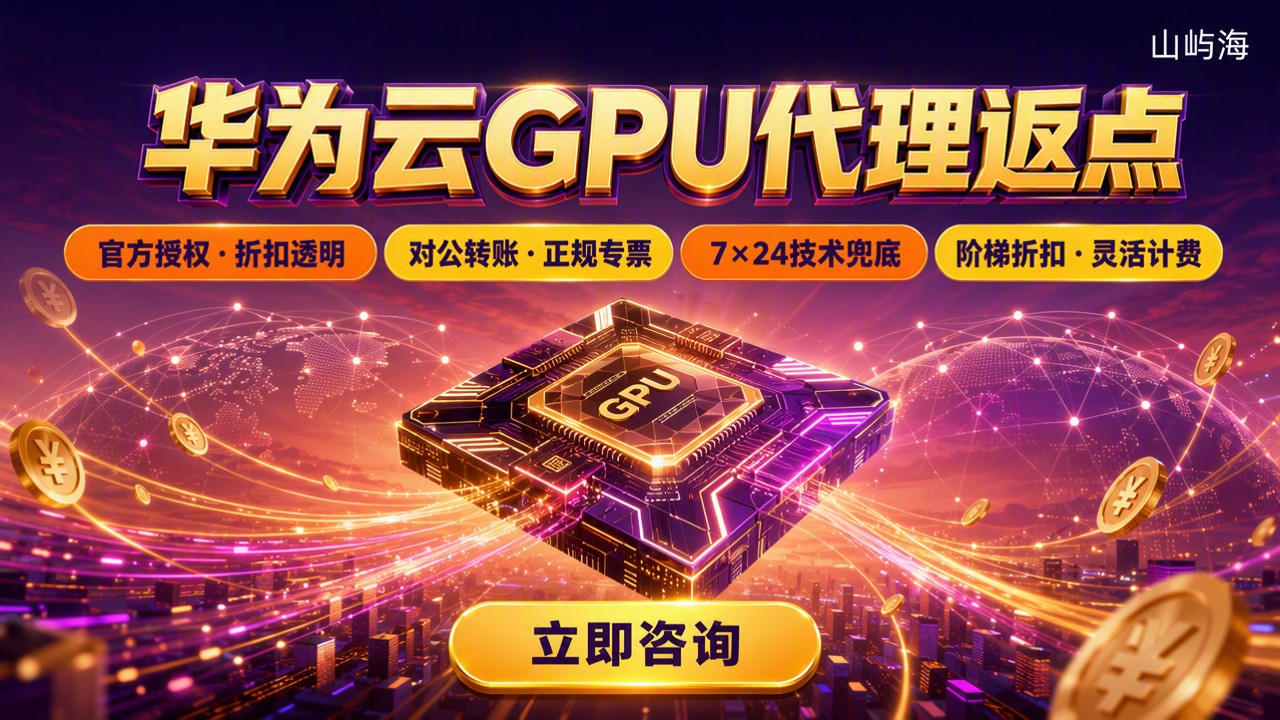 华为云gpu代理返点：怎么选渠道更省？