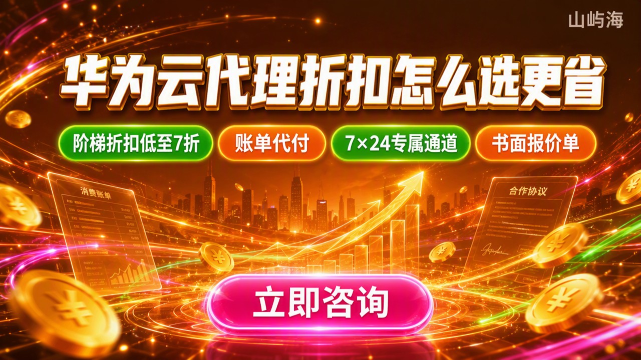 华为云代理能打几折?折扣对比怎么选更省