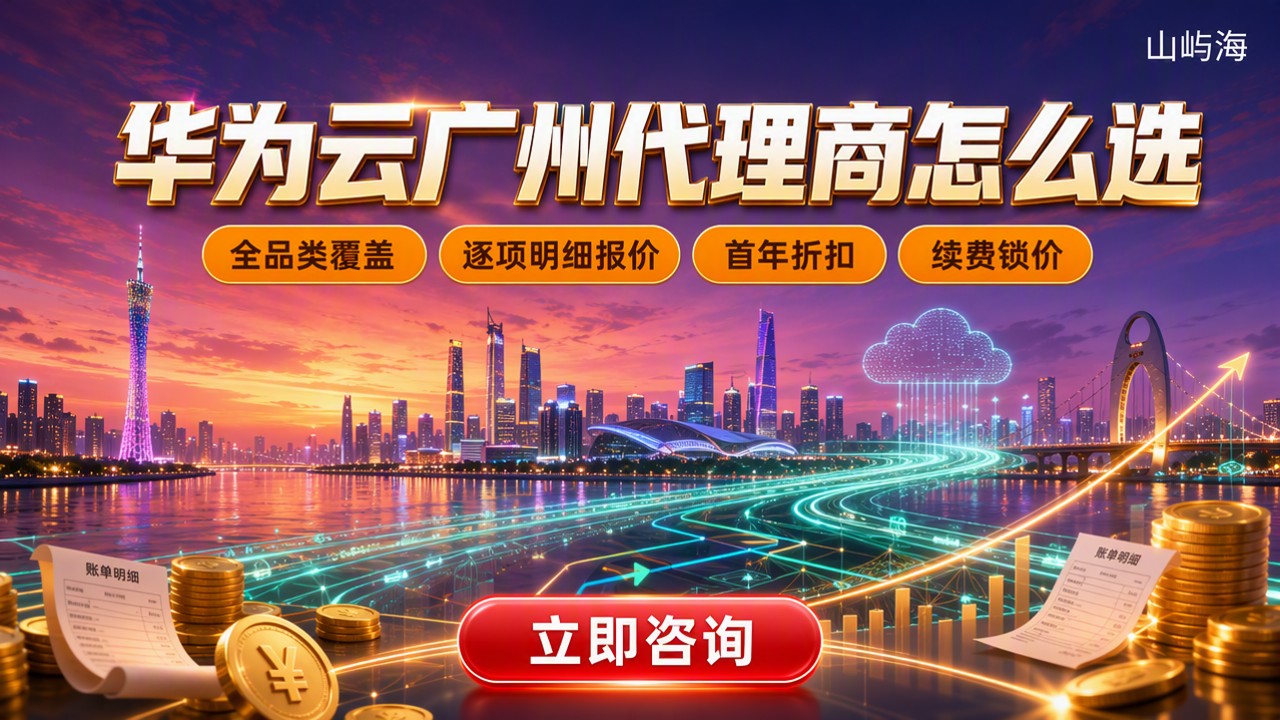 华为云广州代理商怎么选：对比渠道与最新报价