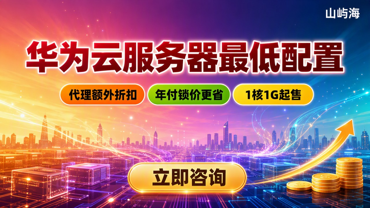 华为云服务器最低配置收费:最低多少钱?代理渠道怎么选