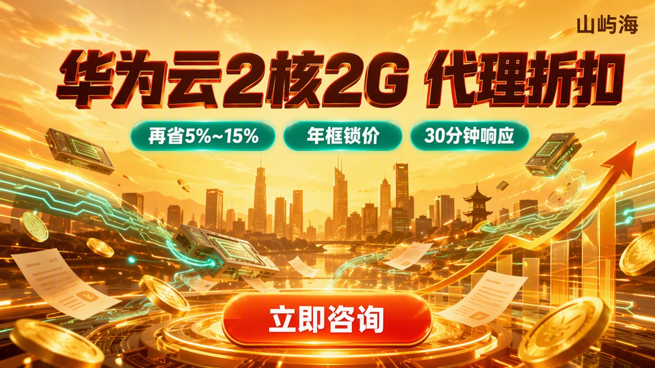 华为云2核2G服务器价格:最新代理折扣怎么买?