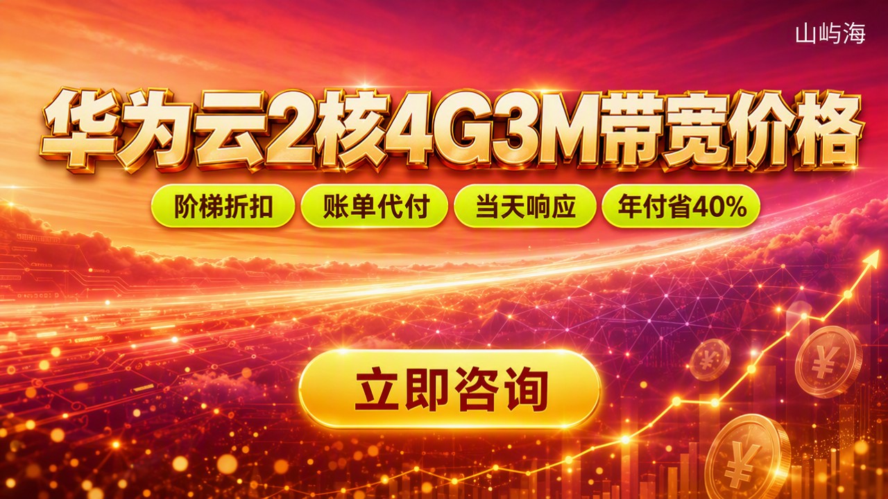 华为云2核4G3M带宽价格:最新对比怎么选