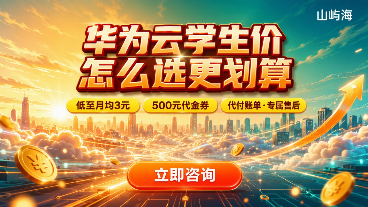 华为云服务器学生价格:怎么选更划算