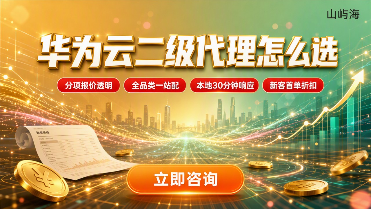 华为云二级代理有哪些:怎么对比更靠谱
