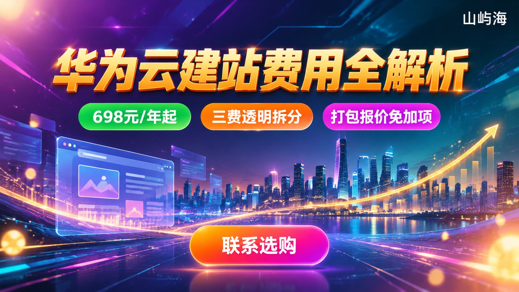 华为云建站服务器收费标准:服务器、域名与维护费