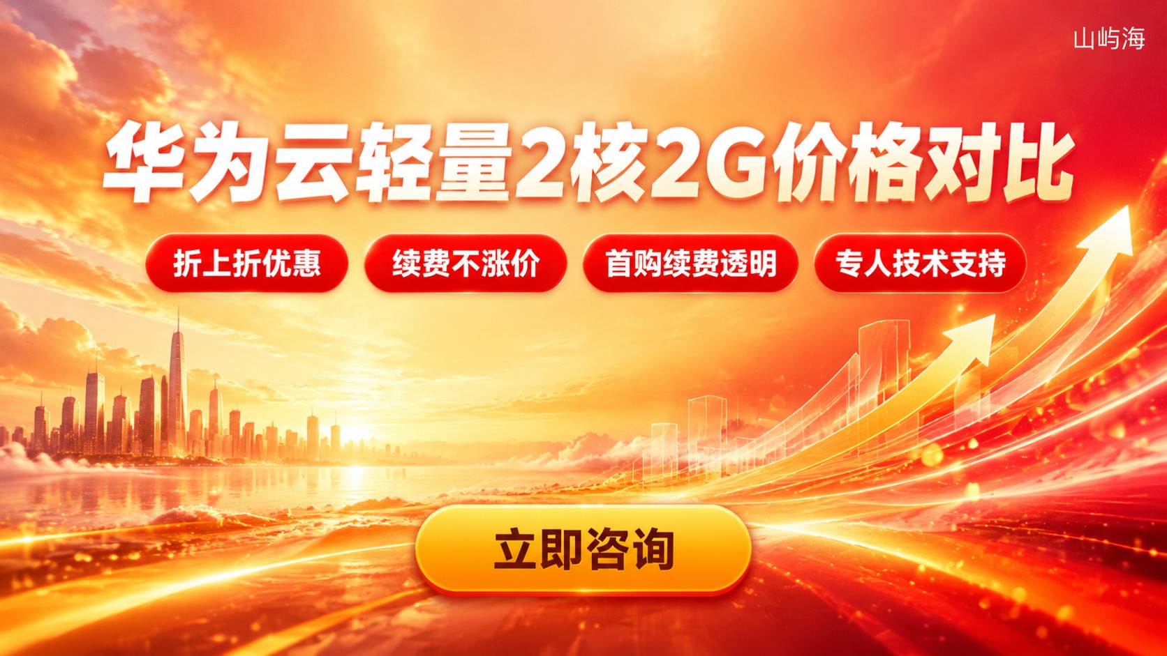华为云轻量2核2G价格明细:官网与代理商费用对比